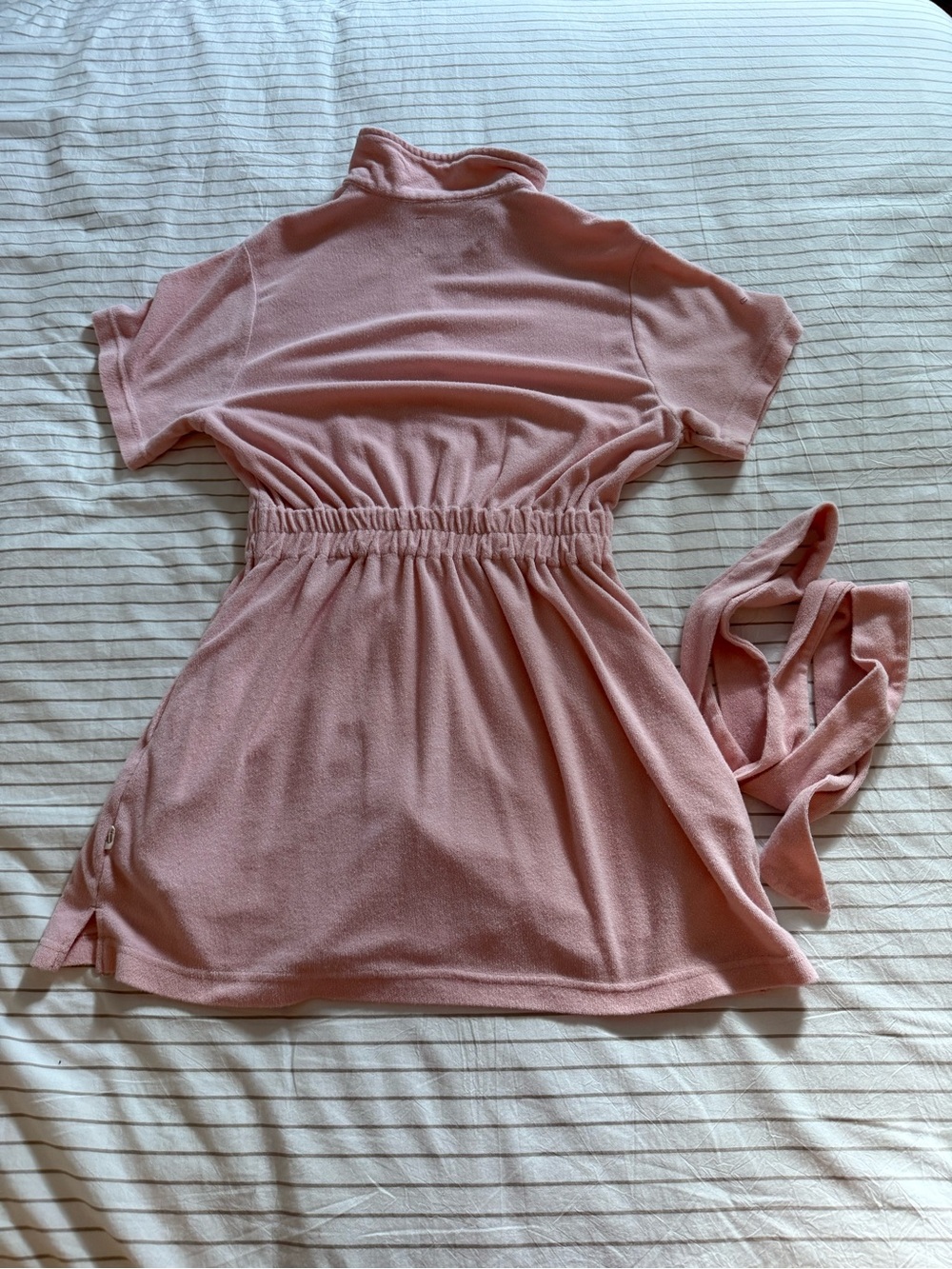 Araminta James Pink Mini Dress with Tie Waist - Picture 3 of 3